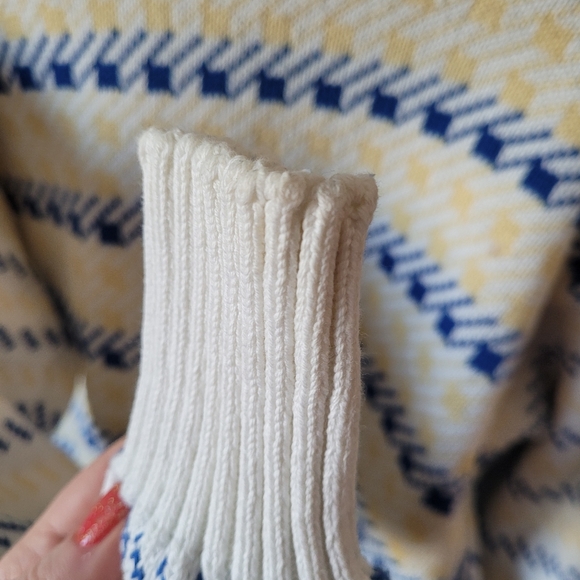 Aquascutum vintage houndstooth knit sweater - Picture 9 of 10